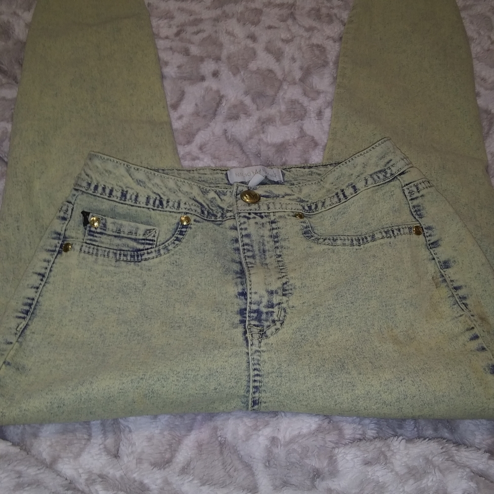 Nikki Minaj Stone Acid Wash Jeans Jr 7/8